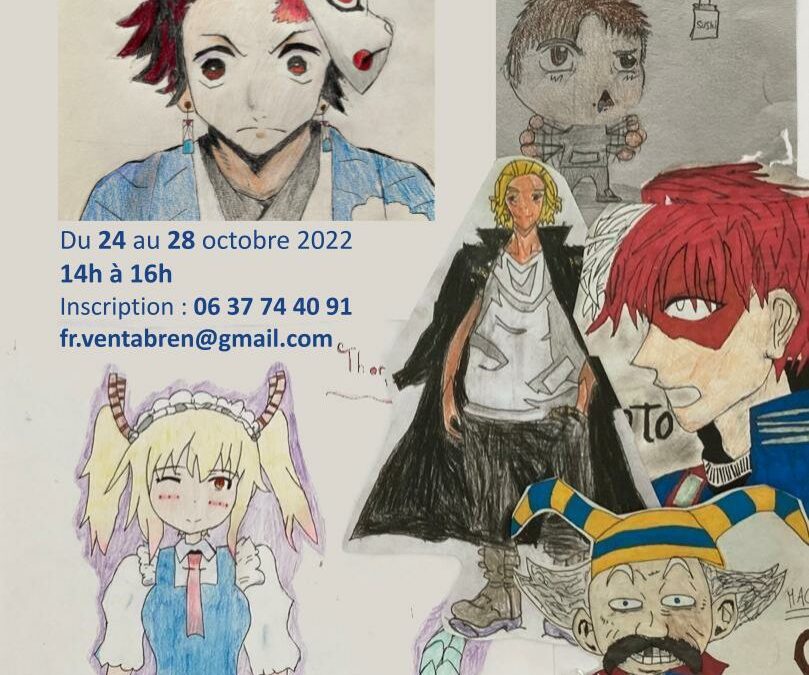 Stage Dessin Manga Octobre 2022