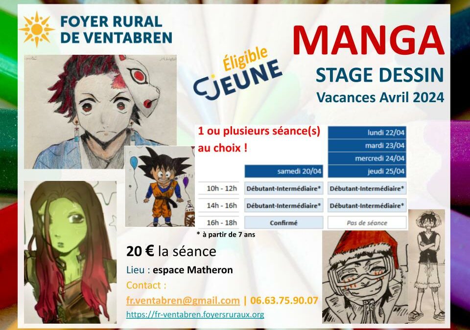 Stage Manga Avril 2024