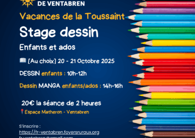 Stage Dessin Octobre 2025